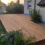 Terrasse bois à Offemont (90) réalisée avec un kit Cover Green - vue 1