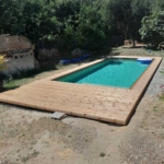 Terrasse bois à Noé (31) réalisée avec un kit Cover Green - vue 1