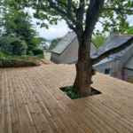 Terrasse bois à Paris 19e (75) réalisée avec un kit Cover Green - vue 1