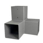 Connecteur d'angle pour poteau pergola de 9x9cm - Acier galvanisé thermolaqué