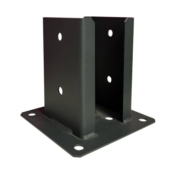 Pied Poteau Noir - Visuel Produit