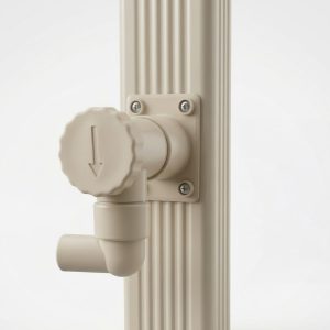 Connecteur de gouttière pour récupérateur d'eau - Kit complet - Fabrication française - Conduits rectangulaires 60x80 mm - Sable