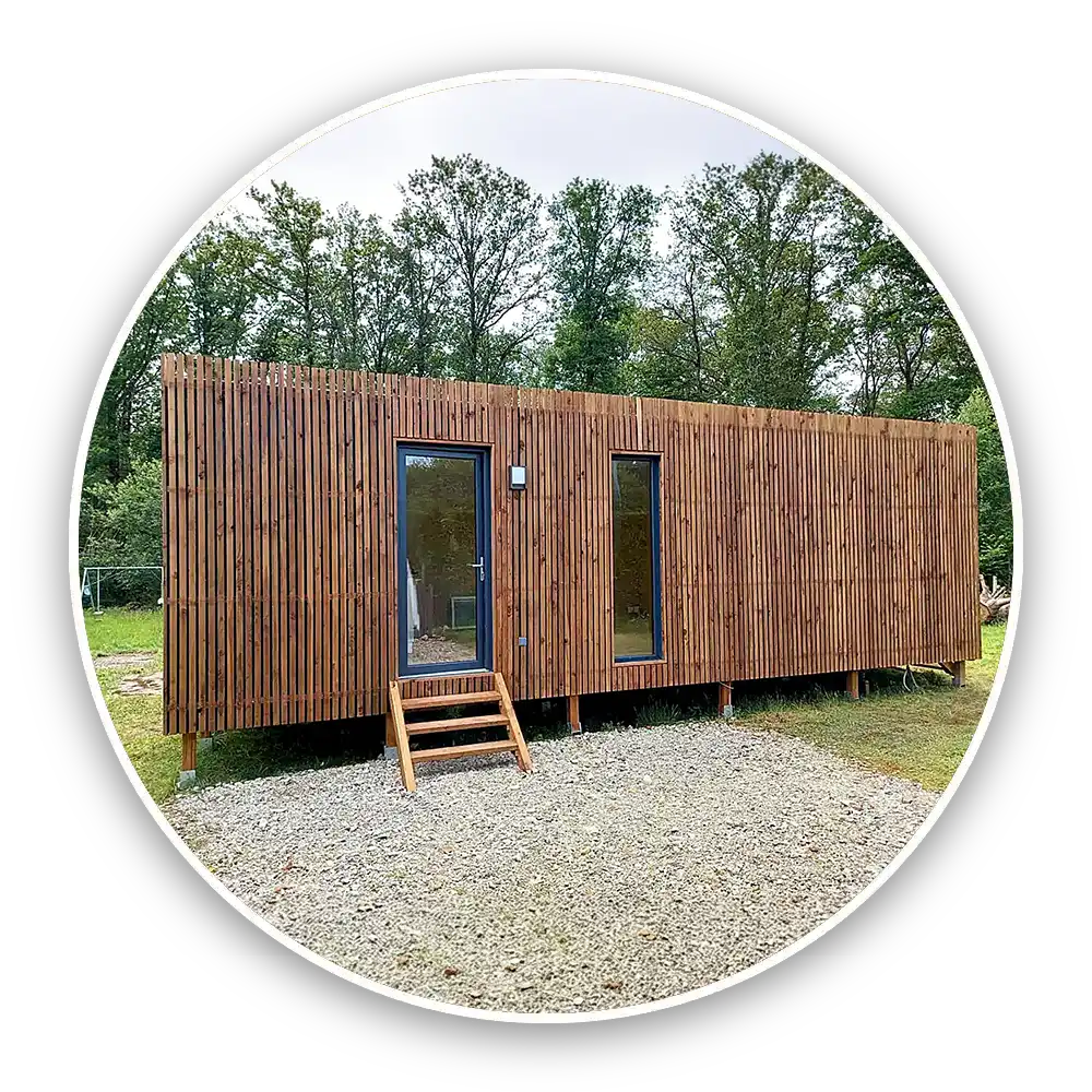 Studio de jardin en bois Douglas livré hors d’eau hors d’air prêt à aménager