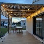 Pergola bois à Magné (79) réalisée avec un kit Cover Green - vue 1