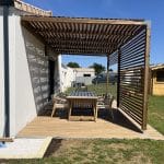 Pergola bois à Magné (79) réalisée avec un kit Cover Green - vue 2