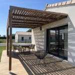 Pergola bois à Magné (79) réalisée avec un kit Cover Green - vue 3