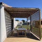 Pergola bois à Magné (79) réalisée avec un kit Cover Green - vue 4