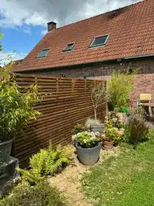 Clôture bois à Nieppe (Nord, 59), réalisation Cover Green en kit
