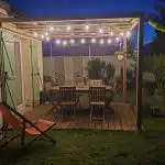 Pergola bois à Le Taillan-Médoc (33) réalisée avec un kit Cover Green - vue 1