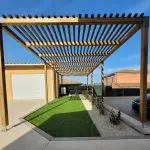 Pergola bois à Montélimar (26) réalisée avec un kit Cover Green - vue 3