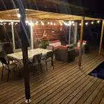 Pergola bois à Saint-Géron (43) réalisée avec un kit Cover Green - vue 3