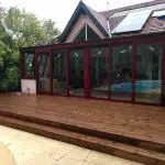 Terrasse bois à Eschau (67) réalisée avec un kit Cover Green - vue 2