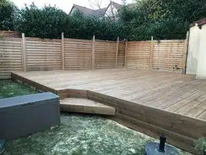 Terrasse en bois à Gournay-sur-Marne (93) réalisée avec un kit Cover Green