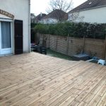 Terrasse bois à Gournay-sur-Marne (93) réalisée avec un kit Cover Green - vue 3