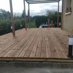 Pergola bois à Labergement-lès-Seurre (21) réalisée avec un kit Cover Green - vue 1