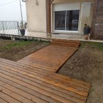 Terrasse bois à Moncaut (47) réalisée avec un kit Cover Green - vue 3