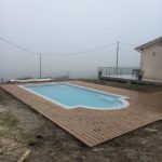 Terrasse bois à Moncaut (47) réalisée avec un kit Cover Green - vue 1