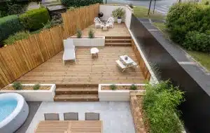 Terrasse en bois à Vauréal (95) réalisée avec un kit Cover Green