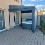 Terrasse bois à Marseillan (34) réalisée avec un kit Cover Green - vue 2