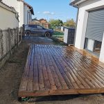 Terrasse bois à Ambarès-et-Lagrave (33) réalisée avec un kit Cover Green - vue 3