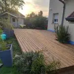 Terrasse bois à Offemont (90) réalisée avec un kit Cover Green - vue 2