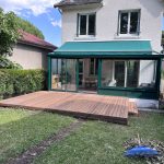 Terrasse bois à Sèvres (92) réalisée avec un kit Cover Green - vue 1
