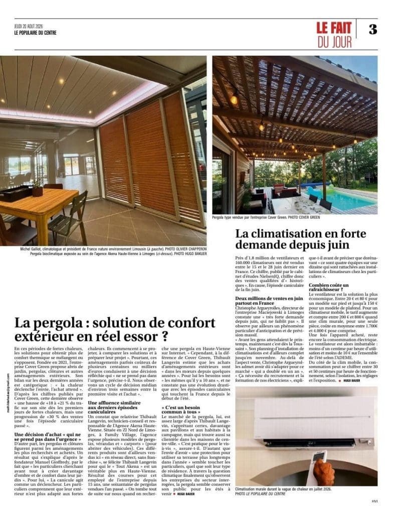 Le Populaire du Centre, 20 août 2026